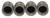 Aqua Mole (4) Pack 1/8" NPT Button Nose Sewer Jetter Nozzle 1500 PSI 3.5 Orifice