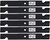 6 Rotary® 6083 Mower Blades for Bad Boy® Exmark® Gravely® Toro® 42" 60" Deck 6 Rotary® 6083 Mower Blades for Bad Boy® Exmark® Gravely® Toro® 42" 60" Deck