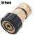 Erie Tools 3/8in. x M22 Brass Quick Connect Coupler NPT-F Female 4000 PSI (10) Erie Tools 3/8in. x M22 Brass Quick Connect Coupler NPT-F Female 4000 PSI (10)