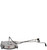 24" Stainless Steel Pressure Washer Flat Surface Cleaner with Wheels