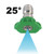 Erie Tools 1/4in. Quick Connect Nozzle 25 Degree 3.5 Orifice 4000 PSI (20) Erie Tools 1/4in. Quick Connect Nozzle 25 Degree 3.5 Orifice 4000 PSI (20)