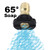 Erie Tools 1/4in. Quick Connect Brass Soap Nozzle 65 Degree Spray Pattern (40)