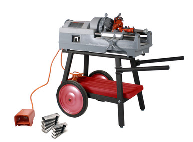 Reconditioned RIDGID® 535 V2 Pipe Threader with 811A HSS Dies & Cart