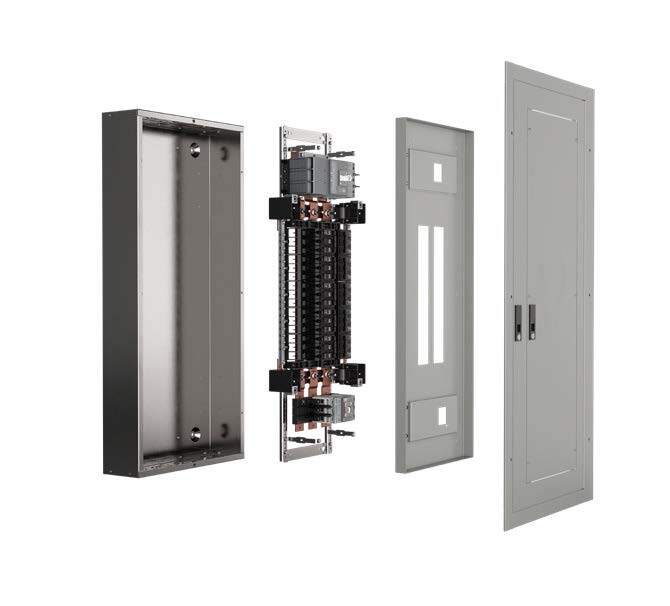 ABB ReliaGear panelboard construction illustration