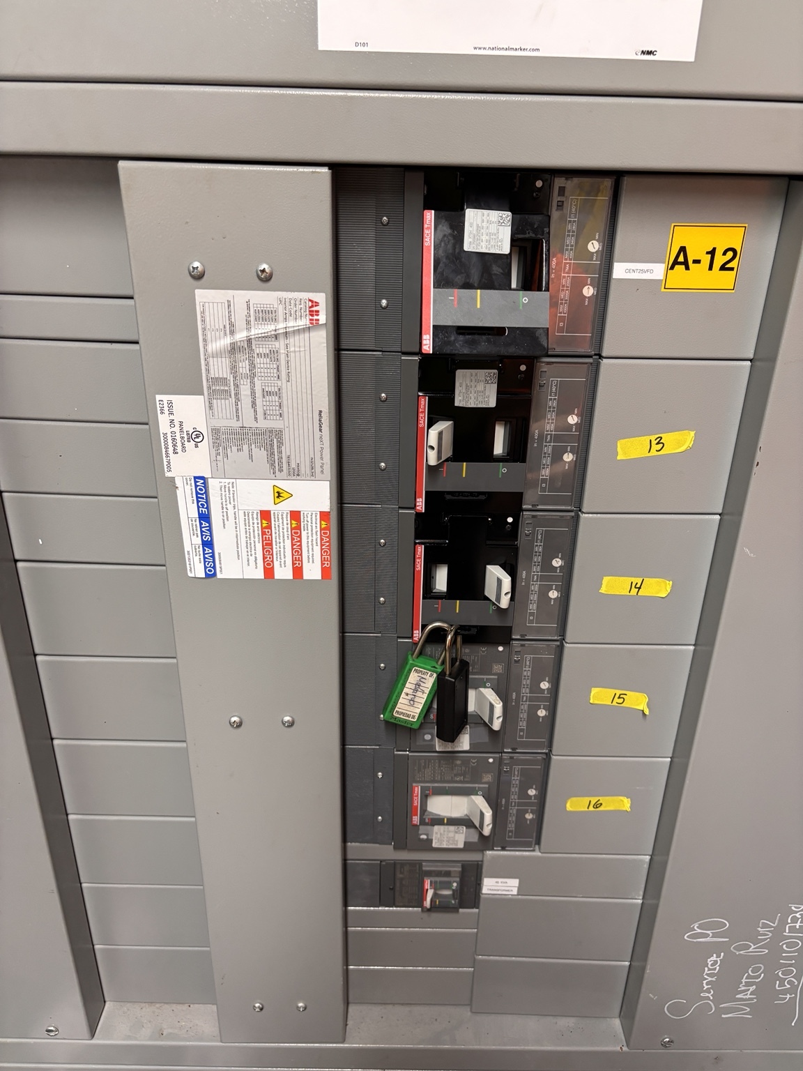 ABB ReliaGear panelboard installed in a sugar processing facility