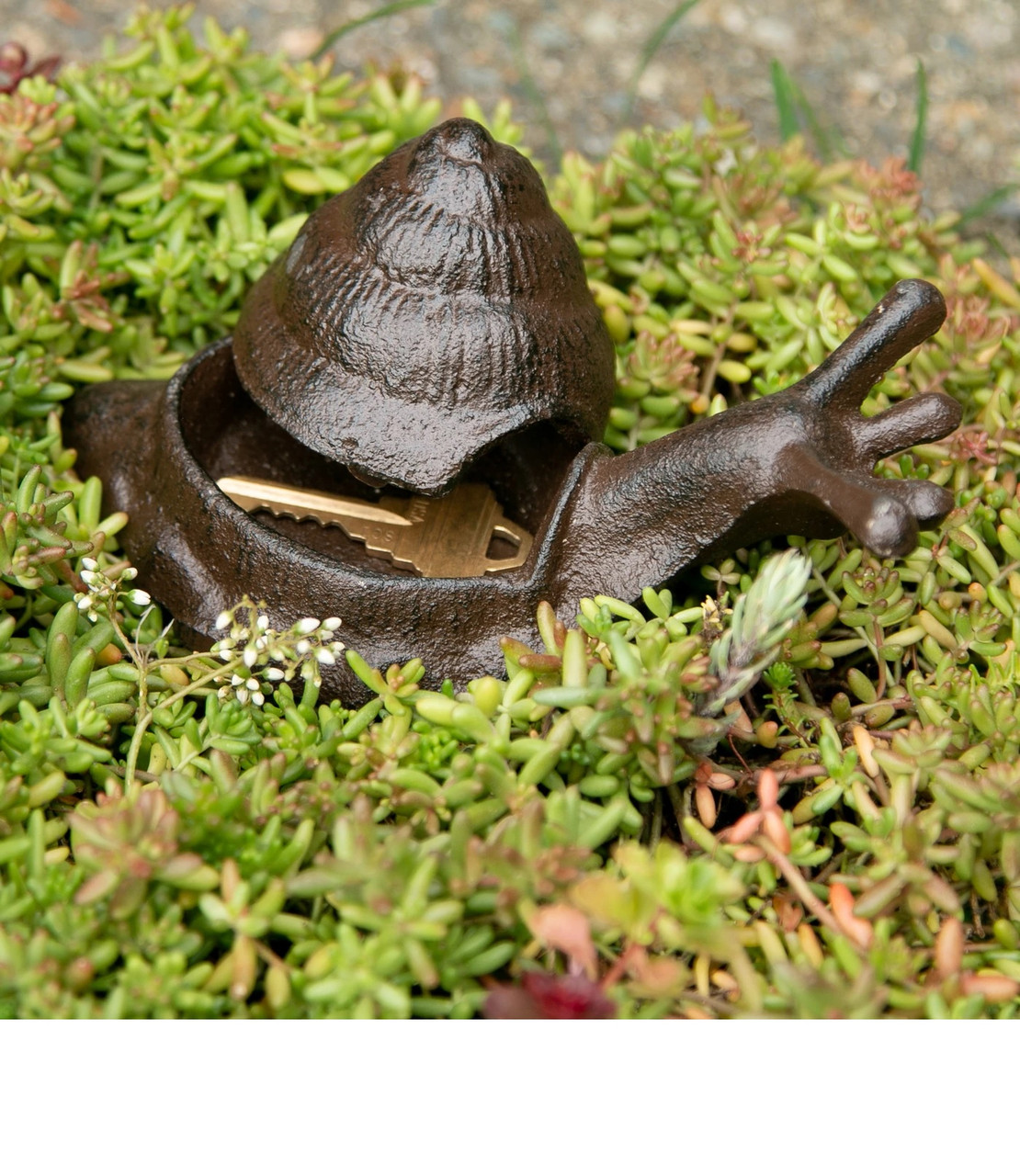 Schlüssel Verstecken Mal Anders: Schnecken-Statue Aus Gusseisen Als Schlüsselversteck Für Draußen – Niedlich & Praktisch