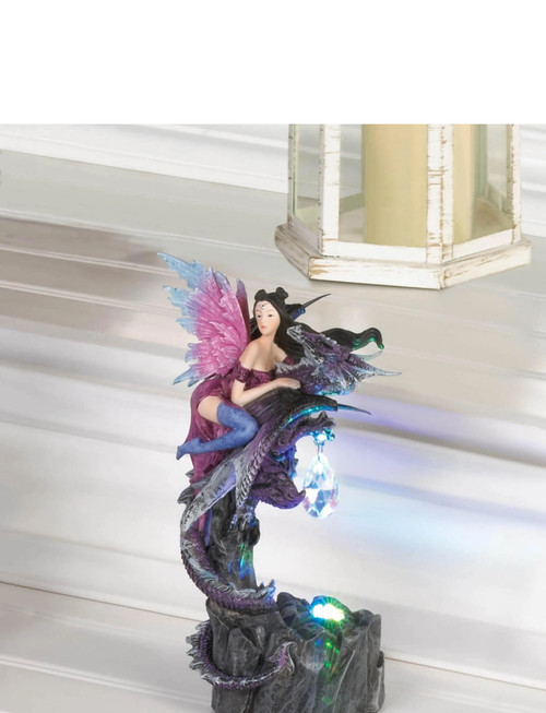 Jeweled Glowing Fairy & Dragon Jeweled Glowing Fairy & Dragon
