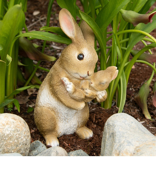 Summerfield Terrace 10018803 Playful MOM and Baby Rabbit Figurine