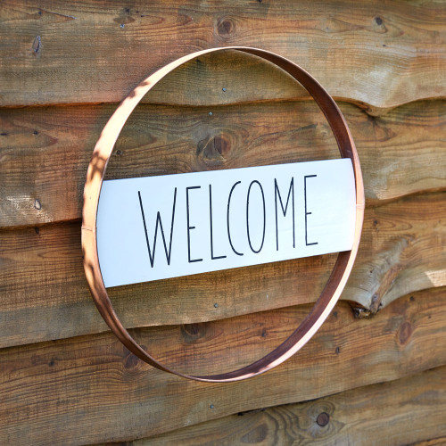 Welcome Rustic Metal Sign Welcome Rustic Metal Sign