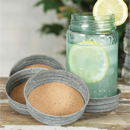 Mason Jar Lid Coaster - Barn Roof - Box of 4 Mason Jar Lid Coaster - Barn Roof - Box of 4