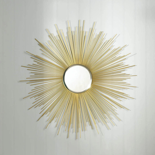 Golden Rays Sunburst Mirror - Stunning Home Decor Accent with Radiant Sunburst Design