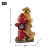 FIRE HYDRANT FIREMAN YELLOW LAB DOGS OUTDOOR STATUE LED PATH SOLAR LIGHT LAMP
