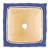 Set of 3 Blue Square Ceramic Small Planters - Ideal for Indoor and Outdoor Plants Set of 3 Blue Square Ceramic Small Planters - Ideal for Indoor and Outdoor Plants