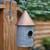 Rustic Two-Tone Silo Birdhouse for Garden Decor and Bird Watching Rustic Two-Tone Silo Birdhouse for Garden Decor and Bird Watching