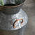 Galvanized Metal Floor Vase Galvanized Metal Floor Vase
