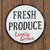 Fresh Produce Metal Sign