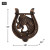 Rustic Horseshoe Cast Iron Door Knocker - Durable and Stylish Entryway Decor