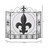 FLEUR-DE-LIS FIREPLACE SCREEN