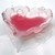Dabitat™  Silicone Dishware: Pink Glitter Tulip Heart Glass Dish