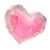 Dabitat™  Silicone Dishware: Pink Glitter Tulip Heart Glass Dish