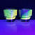UNAVAILABLE Dabitat™  Silicone Dishware: Spooky Swirl Green Glass Cup