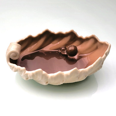 Dabitat™ Silicone Dishware: Ceramic Lenox Leaf Dish