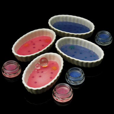 UNAVAILABLE Dabitat™ Silicone Dishware: Celebrate 420 Ceramic Oval Scallop Dish DHAB-420CCERAMICDISH