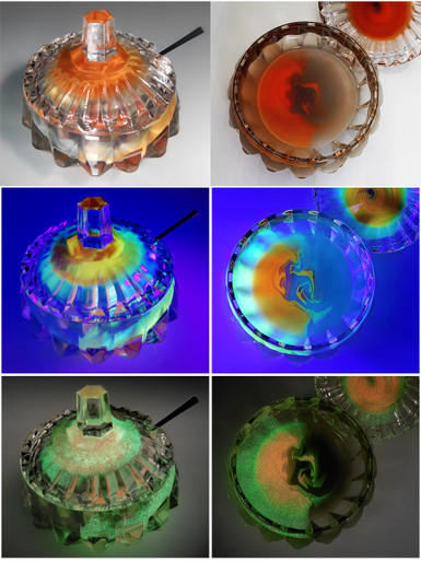 Dabitat™ Silicone Dishware: Spooky Swirl Pumpkin Covered Dish