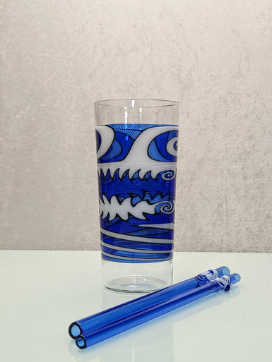 Erik Anders - Cobalt Visions Drinking Glass #2 EACOBV6