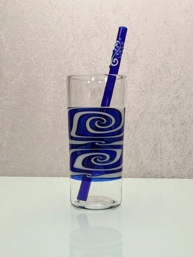 Erik Anders - Cobalt Visions Drinking Glass #8 EACOBV6