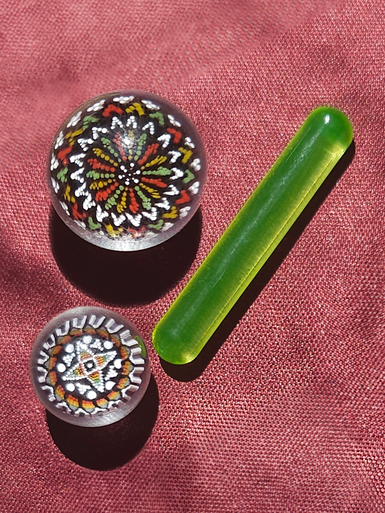 Curated Set: Steve H. Glass Marble and Pukinbeagle Glass Accessories PBV3-STVHMIB-PBION
