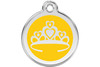 Crown Stainless Steel Enamel ID Tag