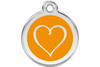 Tribal Heart Stainless Steel Enamel ID Tag