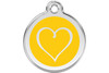 Tribal Heart Stainless Steel Enamel ID Tag