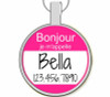 Bonjour Je M'Appelle... Silver Pet ID Tag