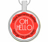 Oh Hello Silver Pet ID Tags