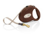 Flexi Leather Retractable Tape Leash