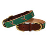 American Traditions Leather and Ribbon Dog Collars