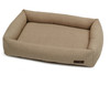 Textured Woven Memory Foam Cuddler Dog Bed