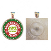 Santa's Little Yelper Silver Pet ID Tag