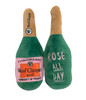 Woof Clicquot Rose' Champagne Bottle Toy