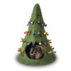 Xmas Tree Green Felted Cat Cave