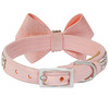 Susan Lanci Puppy Pink Glitzerati Nouveau Bow 3 Row Giltmore Collar