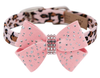 Susan Lanci Silver Stardust Nouveau Bow Collar- Jungle Prints Base