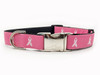 Breast Cancer Awareness Dark Pink Dog Collars