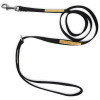 Susan Lanci Gold Giltmore 3 Row Ultrasuede Leashes