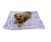 Double Layered Ultra Plush colorful Bones/Paws Blanket 