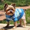 Combed Cotton Snowflakes and Hearts Dog Sweater 