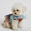 Louisdog Denim Quilted Harness Set