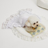 Louisdog Have Fun Linen Blanket/White